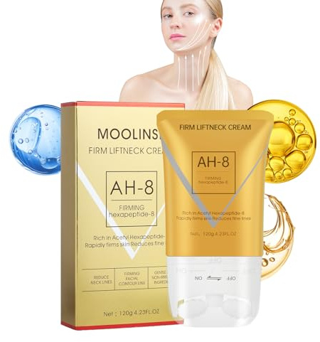 ALIIP Crème Anti-Rides Cou & Décolleté avec Roller Massant - Hydratation Intense, Lissage des Ridules, Texture Léger - Soin Raffermissant Femme