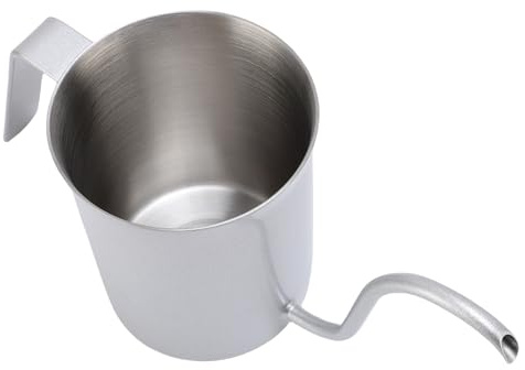Bnineteenteam Cafetera para Verter sobre café, Cafetera de Goteo Duradera de Acero Inoxidable con 2 Tazas para Acampar, Liviana para Uso en Exteriores, Diseño de Vertido de Precisión de 90 °