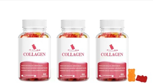 Kollagen för kvinnor och män, med vitamin C och biotin, för att stödja hår och naglar,3PCS