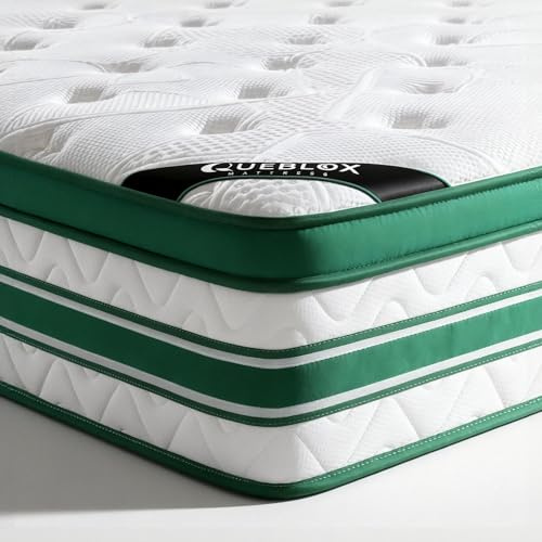 Queblox King Size Mattress 5FT, 11Inch Memory Foam 7 Zone Orthopedic