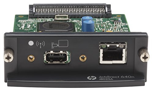 HP Jetdirect 640n - Servidor de impresión (Ethernet LAN, IEEE 802.3, IEEE 802.3ab, IEEE 802.3u, 10, 100, 1000 Mbit/s, SNMP v1/v2c/v3, 512 MB, 32 MB) Negro