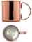 ALANDIA Premium Kupferbecher Moscow Mule Becher glatt | Verkupferter Edelstahl | Läuft nicht an, dadurch pflegeleicht | Auch ideal für Gin Tonic und als Geschenk