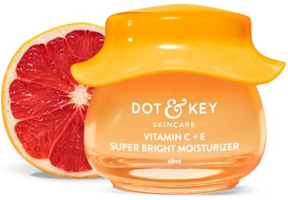 Dot & Key Vitamin C + E Sorbet Super Bright Feuchtigkeitscreme für Gesicht, Vitamin C Gesichtscreme für strahlende Haut, reduziert Hautstumpfheit, ölfrei und leicht, für alle Hauttypen, 60 ml