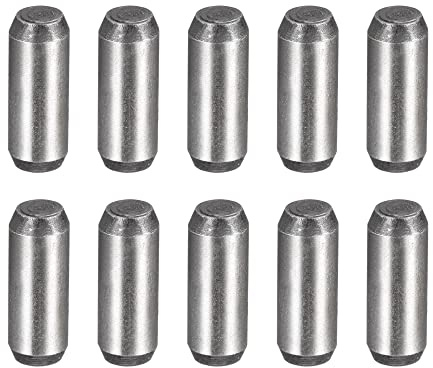 uxcell 3/16-Inch x 1/2-Inch Dowel Pins, Heat Treated Alloy Steel for Extra Hardness, Bright Finish and Accurate Alignment 10pcs