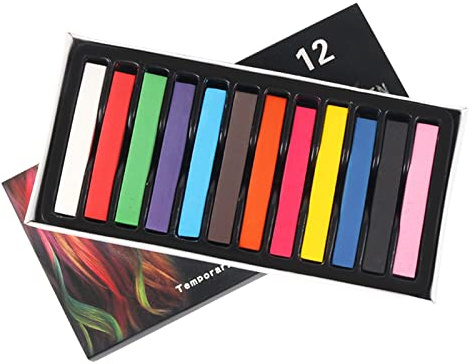 Lot de 12 bâtons de pastel carrés doux et secs non toxiques pour bureau, école, art, dessin, peinture