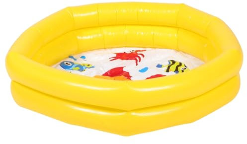 ifundom 1Pc Aufblasbarer Rundpool Für PVC Schwimmbecken Tragbares Wasserspielzeug Ideal Für Innen Und Außenspiel Zufälliger Stil Perfekt Für Den Sommer Spaß