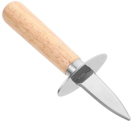 Amosfun Apri Ostriche in Acciaio Resistente Strumento Apri Vongole Per Uso Domestico Capesante Cucina Ostriche Portatile Molluschi