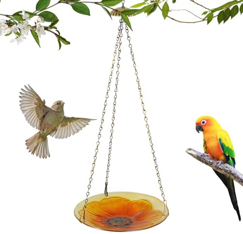 para Colibríes Metálico - Bandeja de Alimento Refinada como Elemento Decorativo - Estación de Alimentación de Aves,para Jardín Terraza Balcón Y Exteriores