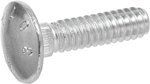 Hillman 240168 Carriage Bolt, 3/8 x 3-Inch, Steel, Zinc-Plated, Silver, 50-Pack