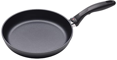 Swiss Diamond 9.5 Inch Frying Pan Nonstick Diamond Frying Pan, Aluminum Coated Skillet, Dishwasher Safe and Oven Safe Fry Pans with Stainless Steel Handle, Grey