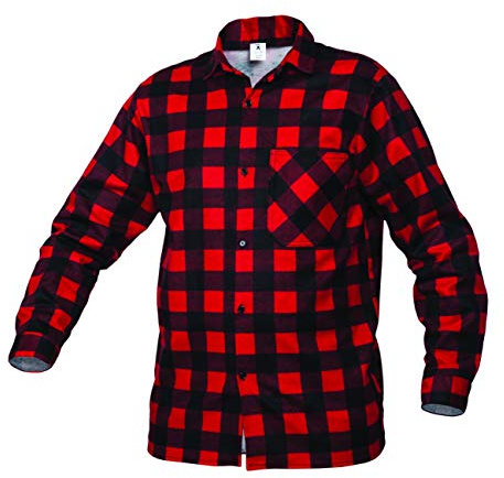 Gahibre 543 Camisa franela roja, 100% algodón 170 gramos