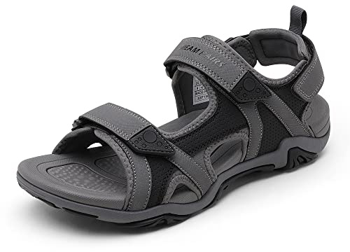 DREAM PAIRS Sandalias Senderismo Hombre,Gris,41