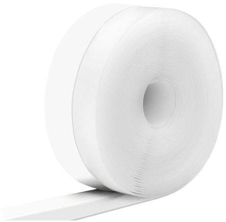 Ceboic Strisce di Guarnizione Autoadesive Trasparente, 10m x 25mm Guarnizione Inferiore Porta Finestra, Nastro Sigillante in Silicone, Paraspifferi Sottoporta Antipolvere Insonorizzante