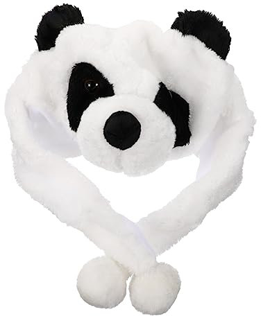 VICASKY Schöne Cartoon Panda Kopfbedeckung Winter Schutz Hut Kostümzubehör Verkleidungszubehör Hautfreundliche Leistung Hutkleidup Prop