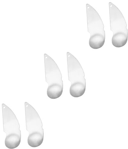 Amosfun 6 Piezas Cortador De Kiwi Cucharas De Kiwi Cuchara Cortadora De Kiwi Cuchillo De Cuchara De Kiwi Rebanador De Verduras Herramientas De Mano De Kiwi Acero Inoxidable 304 Silver