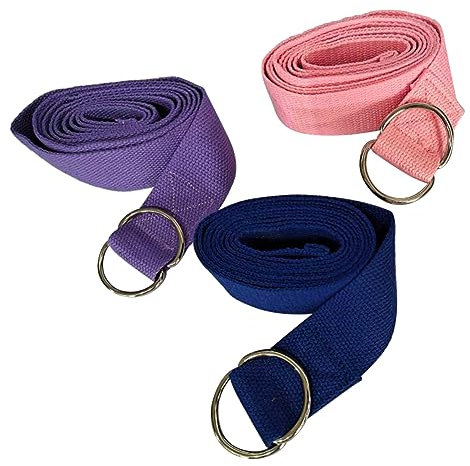 BESPORTBLE 3st Yoga-Band Yogagurte Zum Dehnen Gymnastik Fitnessstudio Strecken Yoga-ausrüstung Übungsgürtel Tragegurt Für Yogamatte Elastisch Biegen Yoga-Stein Aerial Yoga-hängematte Riemen