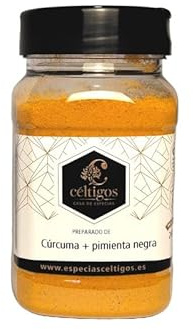 Mezcla Cúrcuma y Pimienta molida Bote 200 grs Sin Gluten