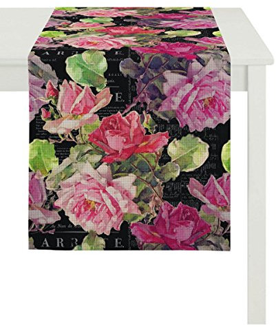 APELT 3039_48x140_60 Tischläufer 3039 Floral circa 48 x 140 cm, Fb. 60, pink