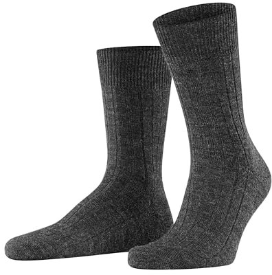 FALKE Herren Socken Teppich im Schuh 2er Pack, Größe:47/48;Farbe:anthracite melange