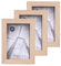 lincoolart bilderrahmen 10x15 cm Natur Holz Fotorahmen,MDF Rahmen 4X6 inch and bruchsicheres Acrylglas,Wand-und Tisch bilderrahmen 3er Set
