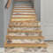 Selbstklebend Treppenaufkleber, PVC Abziehen und Aufkleben Treppe Aufkleber, 14 Stück 18 x100cm Treppe Steigleitung Abziehbilder für Treppenstufen Zuhause Bad Boden Dekoration (Sonniger Strand)