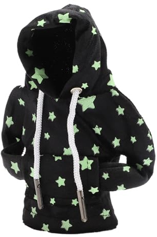 A ABSOPRO Funda De Pomo De Cambio Universal para Star Glow In The Dark Para Palanca De Cambios De Patrón De Capucha para Caravana para Suv Tela Negra