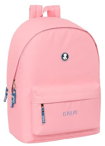 Safta EL Pulpo ryggsäck för bärbara datorer med 39,6 cm (15,6 tum) och USB, perfekt för ungdomar i olika åldrar, återvunnet tyg, bekväm och mångsidig, kvalitet och motståndskraft, 31 x
