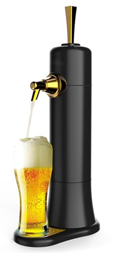 Portable Beer Dispenser, Home Draught Beer Machine with Foam Generator and Tap, Enjoy Fresh Draft Beer Anytime, Perfect for Canned Beers