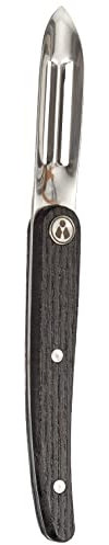 Laguiole Evolution 10050018 Eplucheur Acier Inoxydable/Bois Clair Panache Foncé 23,3 x 2,4 x 1,8 cm