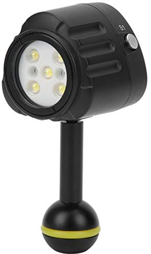 Zunate Undervattens-LED-fyllningsljus, 40 m (131,2 fot) dykning fotograferingsfylld vattentät LED-videolampa fyllning nattljus dykning undervattensbelysning hög effekt