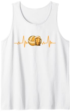Volleyball and Beer Heartbeat - Pallavolo e Birra Battito Canotta