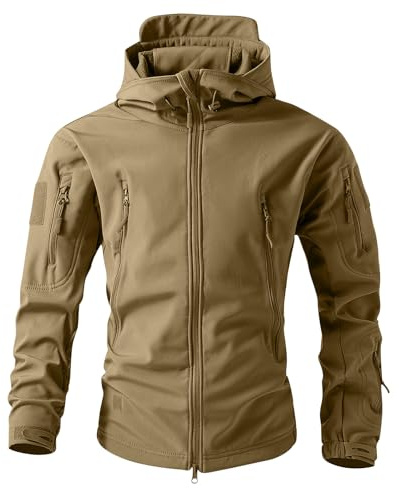Veste Militaire Homme Tactique Chasse Army Treillis Militaire Tenue Ghillie Blouson Hiver Hiver Coupe Vent Mi Saison Equipement Softshell Homme 3XL