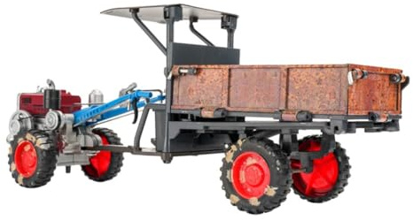Alipis Modelo de Tractor de Juguete para Niños, Camión Granja de Plástico y Aleación, Mecanismo de Inercia, Superficie Lisa Segura, Adecuado para Desarrollo Infantil y Decoración