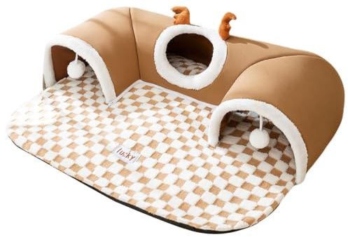 Kattunnel 80 cm Kattunnel | Varmt Skyddstält För Utomhusbruk i Hörn För Och Hundar