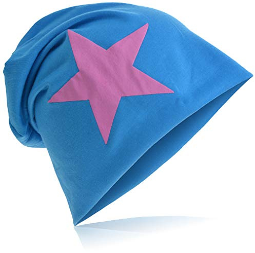 Jersey slouch beanie lång mössa med stjärnstil unisex enfärgad män kvinnor trend, En Storlek