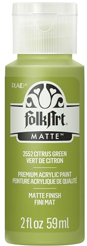 FolkArt Acrylic Paint in Assorted Colors (2 Ounce), 2552 Citrus Green