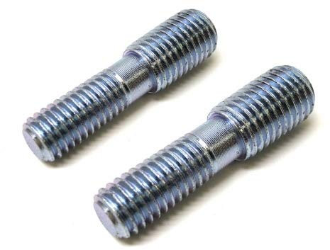 2x Universal Auspuff Krümmer Stehbolzen Adapter M8 auf M10 x 35 – Hochwertige Stehbolzen passend für Auspuffanlagen, 37,2mm Länge