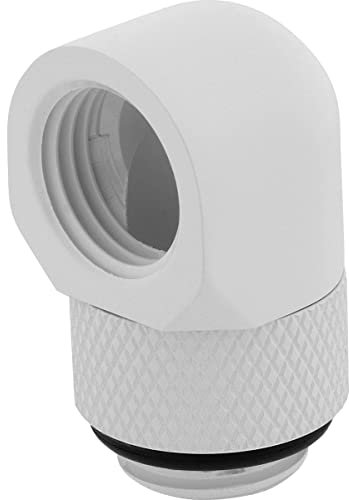 Connettore a 90° ruotabile, paccco doppio, bianco