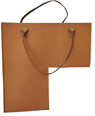 MagiDeal Panier d'escalier avec poignée en pour moquettés, Panier d'escalier pour, Organisateur de Panier Pliable pour la, Brun