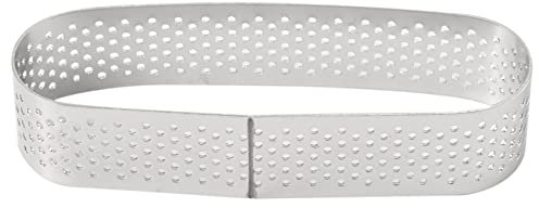 Wanjorlay 6 PièCes Moules à Tartelette Ovale Mousse à Dessert FrançAis Aux Fruits Anneau à Quiche Moule à Gâteau