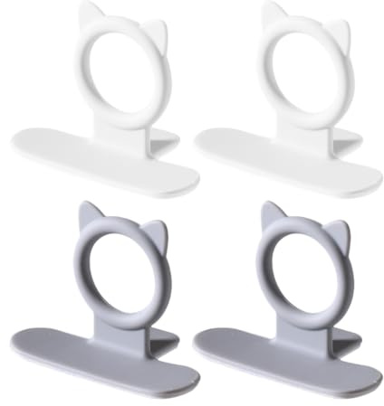 Luxshiny 4pcs Silicone Toilet Lid Handle Toilet Seat Lifter Lavatory Seat Cover Lifter Adhesive Toilet Lid Ring Avoid Touching Toilet Cover Handle for Home Bathroom Accesories