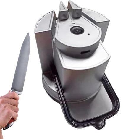 Affilacoltelli Rapido - Affilaforbici Elettrico A Doppio Lato, Utensile Da Cucina | Efficace Riparazione E Ripristino Della Lama, Affilatrice Elettrica Per Coltelli E Forbici Per Prestazioni Di Taglio