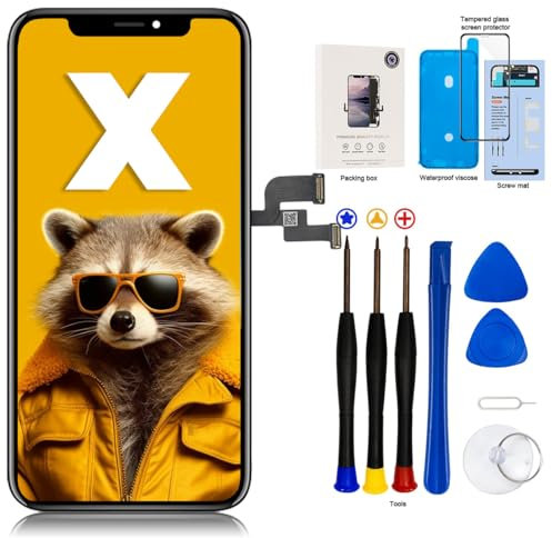 EFAITHLIFE für iPhone X Display LCD Display and 3D-Touchscreen-Digitalisierer mit Reparaturwerkzeug