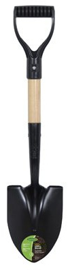 AMES COMPANIES, THE 163118800 Thumb D-Handle Round Point Mini Shovel, Green