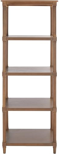 Safavieh American Homes Collection Odessa Grey 5 Tier Bookcase |Sepia