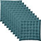 REDBEST Stuhlkissen, Stuhlauflage, Sitzkissen Uni 10er-Pack Petrol Größe 40x40x3 cm - gesteppt, mit glatten, strapazierstarkem Gewebe (weitere Farben)