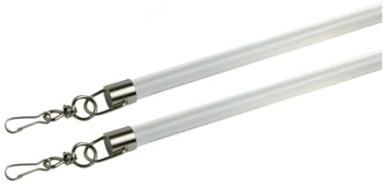 Clear Curtain Draw Rod 125cm Pack of 2 – Curtain Wand Pull Stick for Tracks