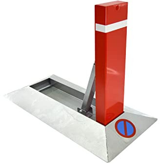 PARKING FACIL | Parcheggio Recinzione/Rampa Modello Cepo Guardaplazas | Barriera di parcheggio pieghevole | Alta Resistenza | Chiusura con lucchetto | Dimensioni: 30 x 51 cm