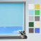 Rollmayer Classic Rollo Klemmfix ohne Bohren, Seitenzugrollo Rollo für Fenster und Tür (Classic Hellblau, B80cm x H220cm)
