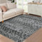 LuxFocus Großer Boho Teppich für Wohnzimmer & Schlafzimmer - Marokkanischer Kurzflor, Schmutzabweisend, Rutschfest, Schwarz, 200x290 cm